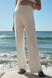 Designer Maternity Knit Pant (Ivory) 10