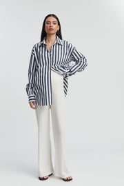 Designer Maternity Knit Pant (Ivory) 2