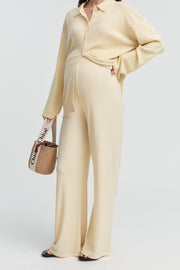 Designer Maternity Knit Pant (Lemon) 3