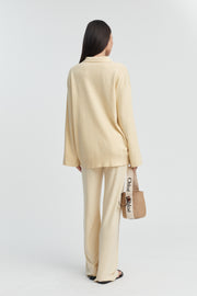 Designer Maternity Knit Pant (Lemon) 8