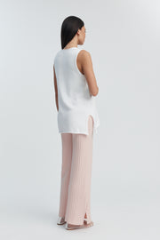 Designer Maternity Knit Pant (Pale Pink) 11