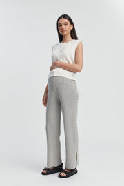 Designer Maternity Knit Vest (Off White) 6