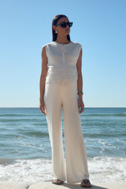 Designer Maternity Knit Vest (Off White) 9