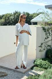 Designer Maternity Pants (Cream) 15