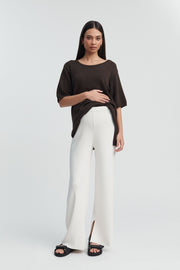 Designer Maternity Pants (Cream) 2