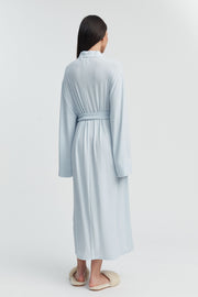 Designer Maternity Robe (Soft Blue) 10