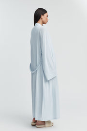 Designer Maternity Robe (Soft Blue) 11