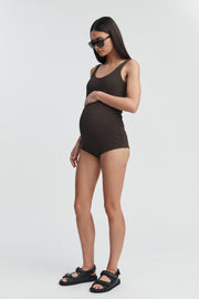 Designer Maternity Swimwear (Chocolate) 6