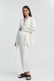 Designer V Neck Luxury Maternity Dress8