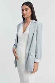 Designer V Neck Luxury Maternity Dress 2