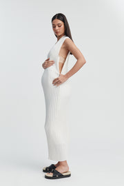 Designer V Neck Luxury Maternity Dress 6