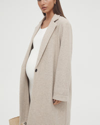 Maternity Coat (Natural) 5