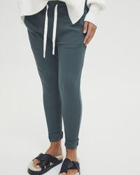 Stretchy Maternity Joggers (Forrest Green) 4