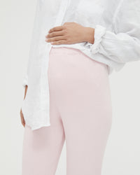 Stretchy Maternity Overbump Knit Pant (Pink) 1