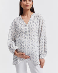 Floral Maternity Blouse 1