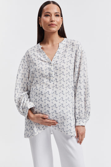 Floral Maternity Blouse 1