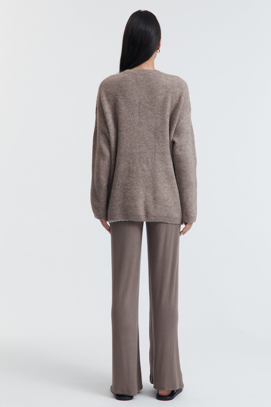 Fluffy Maternity Jumper (Cacao) 10
