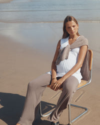 Fluffy Maternity Jumper (Cacao) 7