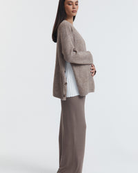 Fluffy Maternity Jumper (Cacao) 9