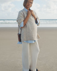 Fluffy Maternity Jumper (Sand) 1