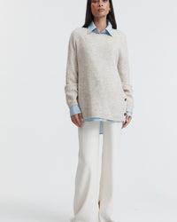 Fluffy Maternity Jumper (Sand) 2