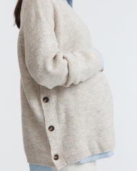Fluffy Maternity Jumper (Sand) 4