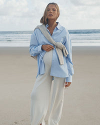 Fluffy Maternity Jumper (Sand) 5