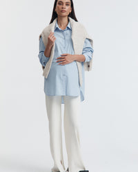 Fluffy Maternity Jumper (Sand) 8