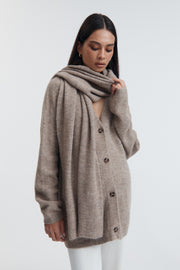 Fluffy Maternity Scarf (Fawn) 3