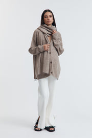 Fluffy Maternity Scarf (Fawn) 4