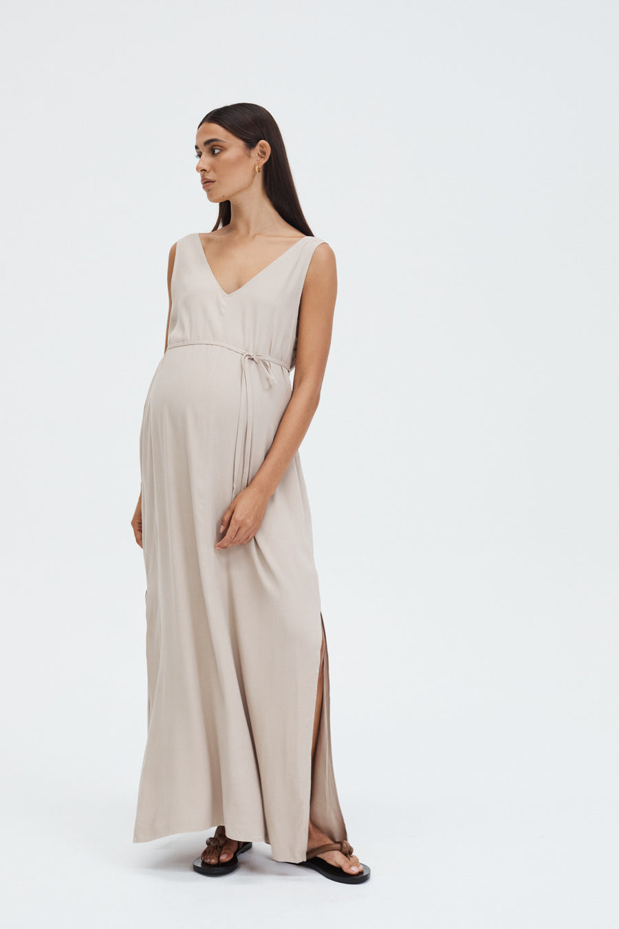 Stylish Baby Shower Dress (Neutral) 6