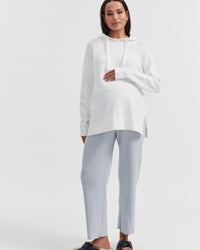 Maternity & Nursing Hoodie (White) 3