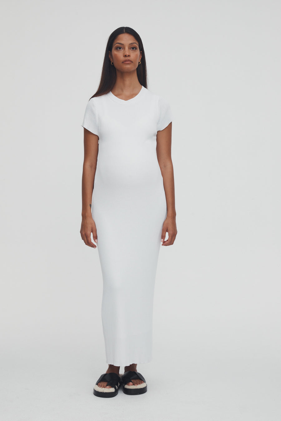 Stylish Babyshower Dress (White) 3