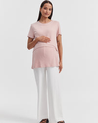 Stretchy Maternity Tee (Pink) 3