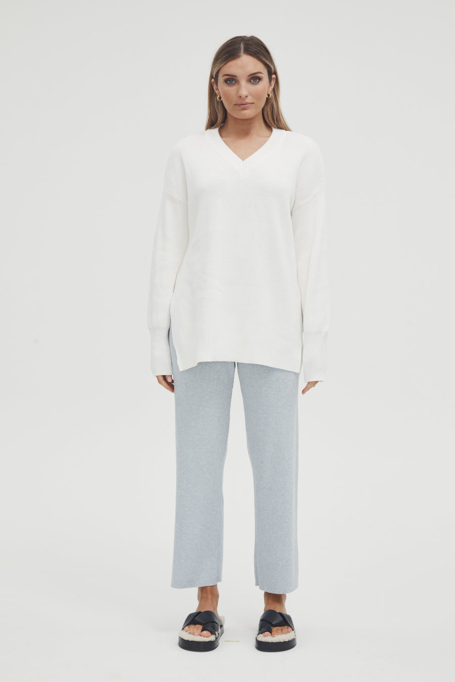 The Best Maternity Knit Pant (Ice Blue Marle) – LÉGOE HERITAGE
