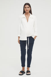 Stretchy Maternity Joggers (Navy) 5