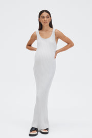 Stylish Maternity Maxi Dress (Stone) 1