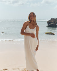 Ivory Maternity Slip Dress 1