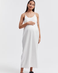 Ivory Maternity Slip Dress 6