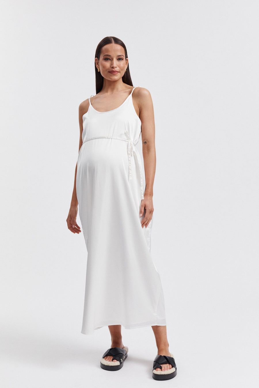 Ivory Maternity Slip Dress 7