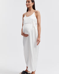 Ivory Maternity Slip Dress 8