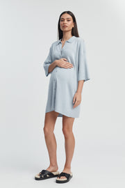 Kimono Knit Dress (Mineral Blue)1