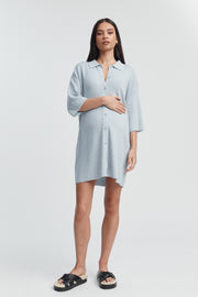 Kimono Knit Dress (Mineral Blue) 3