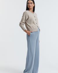 Lightweight Maternity Cardigan (Pebble) 2