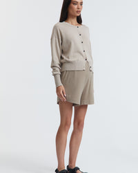 Lightweight Maternity Cardigan (Pebble) 5