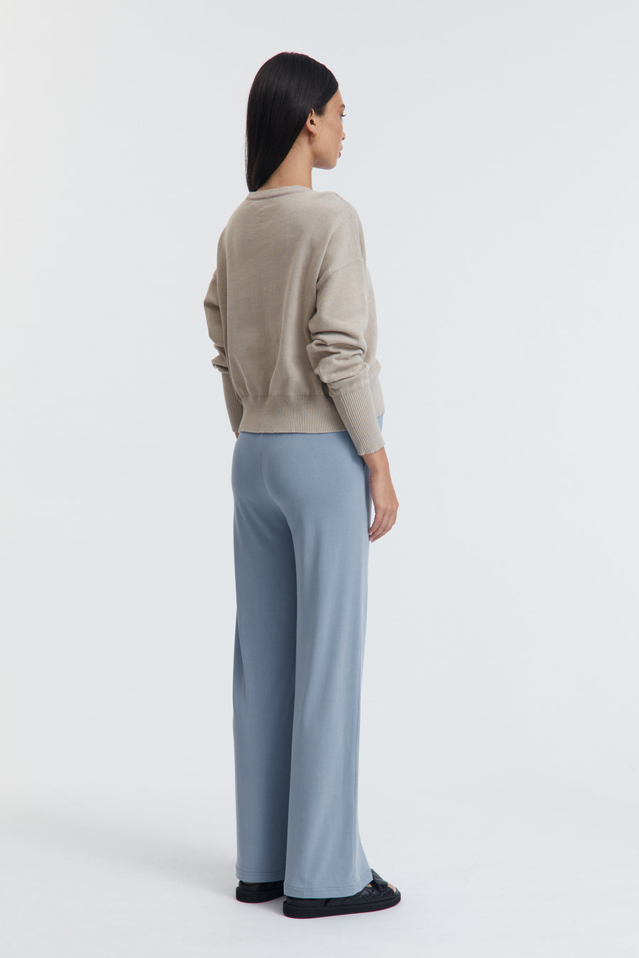 Lightweight Maternity Cardigan (Pebble) 8