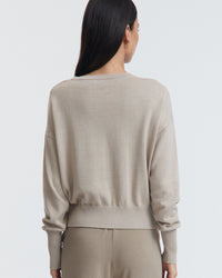 Lightweight Maternity Cardigan (Pebble) 9
