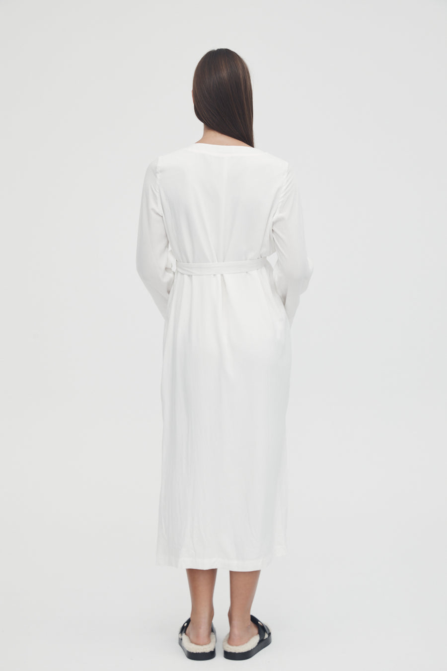 White Maternity Shirtdress 12