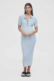 Luxury Maternity Dress (Sky) 1