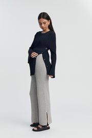 Luxury Maternity Top (Navy) 6